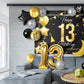 Happy 13Th Birthday Balloons Gold Set Decor - Cheers To 13 Years Old Party Theme Garland Star Moon Banner Backdrop Decorations F