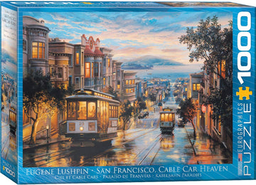 Eurographics San Francisco Cable Car Heaven By Eugene Lushpin 1000-Piece Puzzle