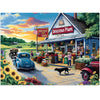 500 Piece Puzzles for mature-themeds  Sunflower Field with Car House & American Flag Jigsaw Puzzles 20.5 x 15 in  Relaxing Country Jigsaw Puzzle  Challenging Puzzle Perfect Game Gift for Holidays & Family Fun