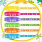 Landical 24 Pcs Hibiscus Birthday Decorations Silicone Bracelets Hawaiian Themed Bracelets Summer Tropical Gift for Tiki Luau Ba