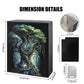 WTVIDAS MTG Card Deck Box - 2400+ Card Storage Box with 4 Supporters & 10 Colorful Dividers for Magic The Gathering Cards,Comman