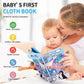Jollybaby Baby Cloth Books, Touch & Feel Crinkle Soft Books, For Infants Babies, Toddler Early Educational Interactive Stroller Toys, Baby Girl & Boy Gift(Glacier Tails)