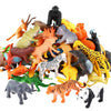 ValeforToy 54-Piece Mini Jungle Animal Figure Set, Realistic PVC Toys for Kids, Multicolor, Learning Party Favors