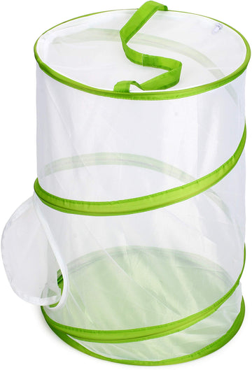 20 Large Butterfly Habitat, Giant Collapsible Insect Mesh Cage Terrarium Pop-Up 12 X 20 Tall