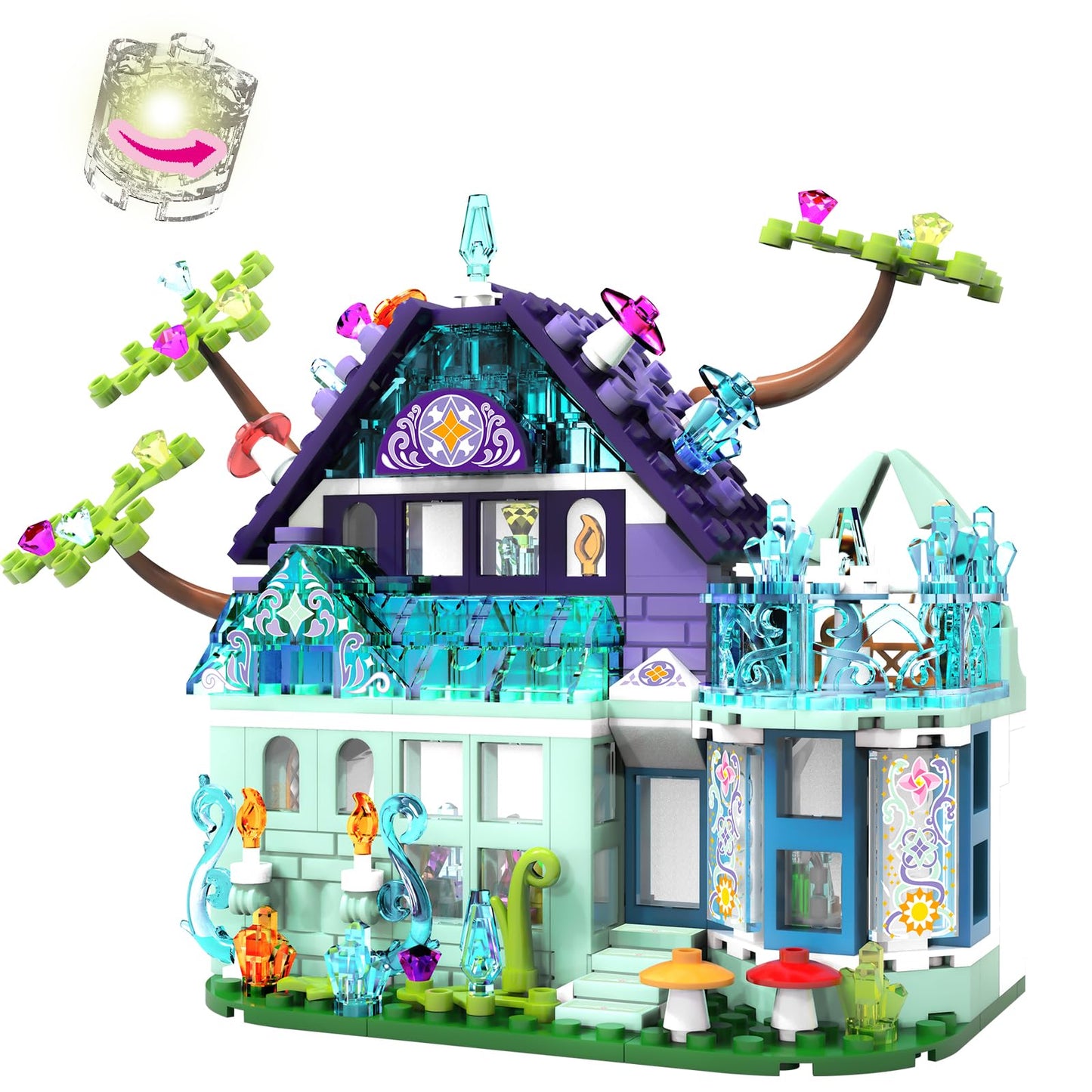 Friends Magic House Building Toy Set Compatible With Lego Friends Creative Fun For Boys And Girls Gift Idea For Kids Age 6-12 An