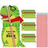 Dunzoom 36 Sets Dinosaur Valentine s Day Cards Exchange Gifts for Kids Heart Pencils with Eraser Punny Dinosaur Valentines Day 