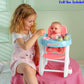 Jc Toys - For Keeps Playtime! | Baby Doll High Chair | Fits Dolls Up To 17'' | Sturdy High Chair And Play Accessories | Ages 2+,