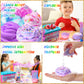 Inksbui Slime Kit Confetti Slime, Glimmer Crunchy Slime, Foam Slime, Jelly Cubes Slime, Stress Relief Toys, Party Favors For Kids, For Girl Boys 6 7 8 9 10 11 12
