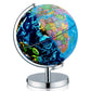 Goplus Illuminated Globes Of The World With Stand, 9’’ Rotating 3 In 1 World Globe W/Constellation Stars, Led Night Light, Geography Educational Globe For Classroom, Office, Decorative, Kids Learning