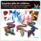 Meet Gladness 24 In 3D Printed Dragon, 24Inch Dragon,3D Dragon Toy,Large Dragon Present,Ariculated Crystal Dragon(Yellow Red Blu