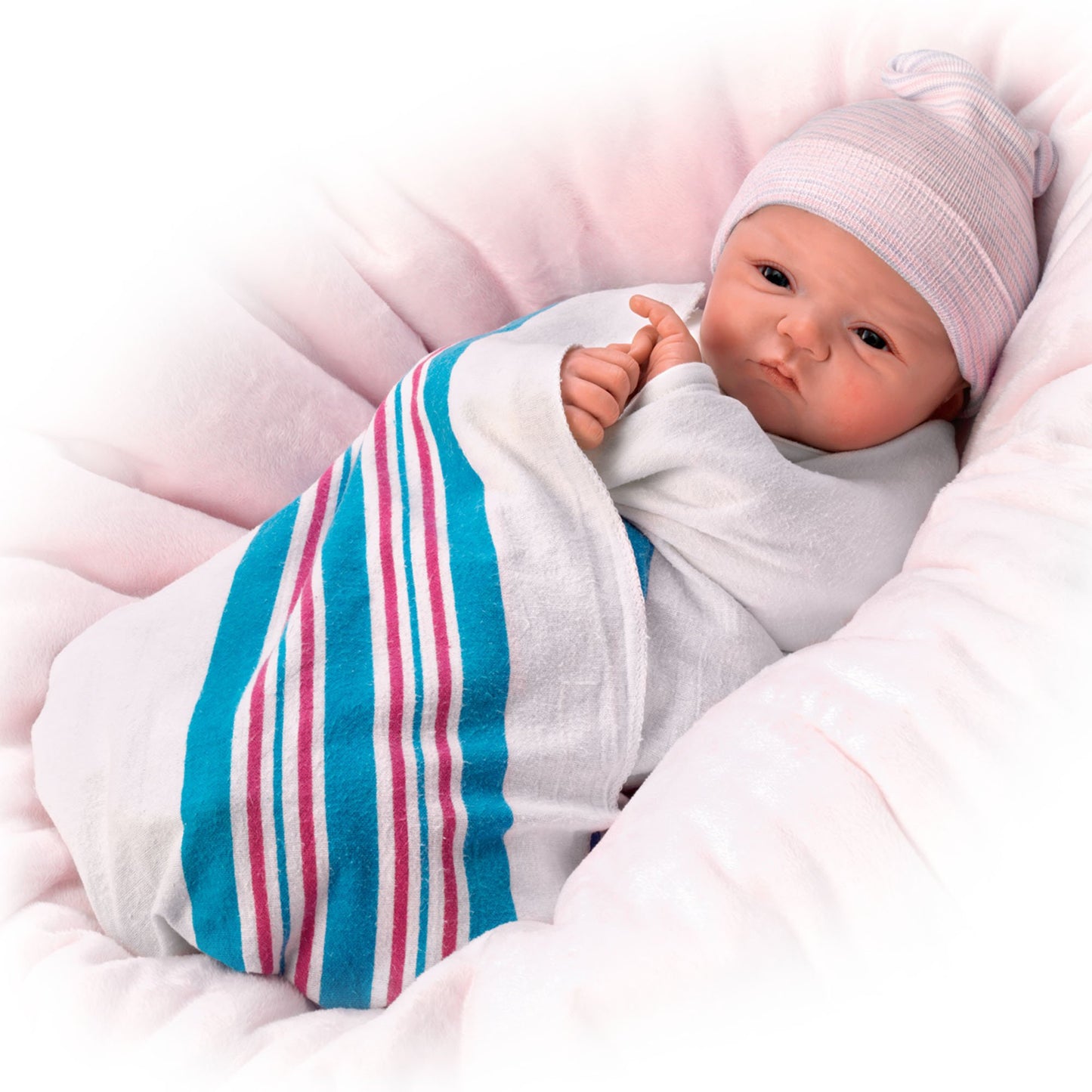 The Ashton-Drake Galleries Sandy Faber Welcome to The World Newborn Baby Girl Doll  18-Inches