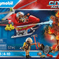Playmobil 71195 City Action Fire Helicopter, Air-Based Playset With Firing Cannon, Fun Imaginative Role-Play, Playset Suitable For Children Ages 4+