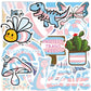 Meplum Trans Pride Stickers, 110 Pcs Transgender Pride Stickers Bulk For Trans Pride Stuff, Waterproof Vinyl Lgbtq Trans Pride S