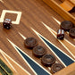 Woodronic 17' Wooden Backgammon Set, Folding Classic Board Game, Best Strategy Game And Smart Game Of Tactic For Kids And Adults