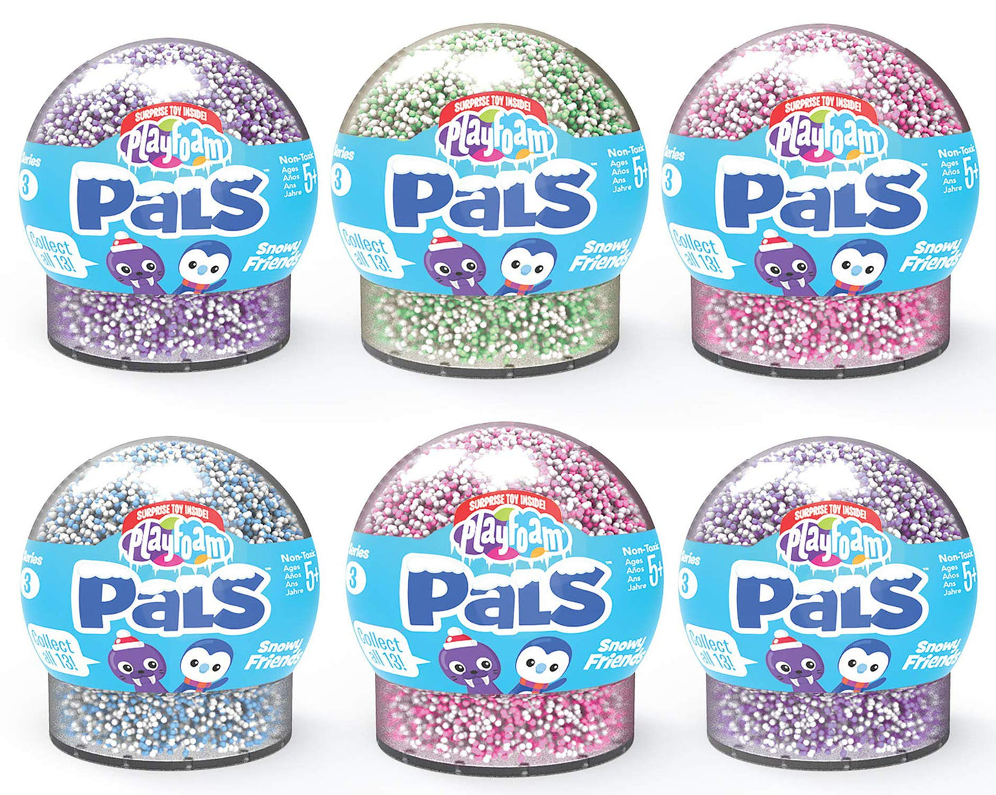 Educational Insights Playfoam Pals Snowy Friends 6-Pack | Non-Toxic, Never Dries Out Playfoam | Sensory, Shaping Fun, Arts & Cra