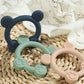 Pandaear 3 Pack Silicone Teething Toys - Baby Teething Rings, Bpa Free Teether For 0-12 Months, Soothing Sore Gums