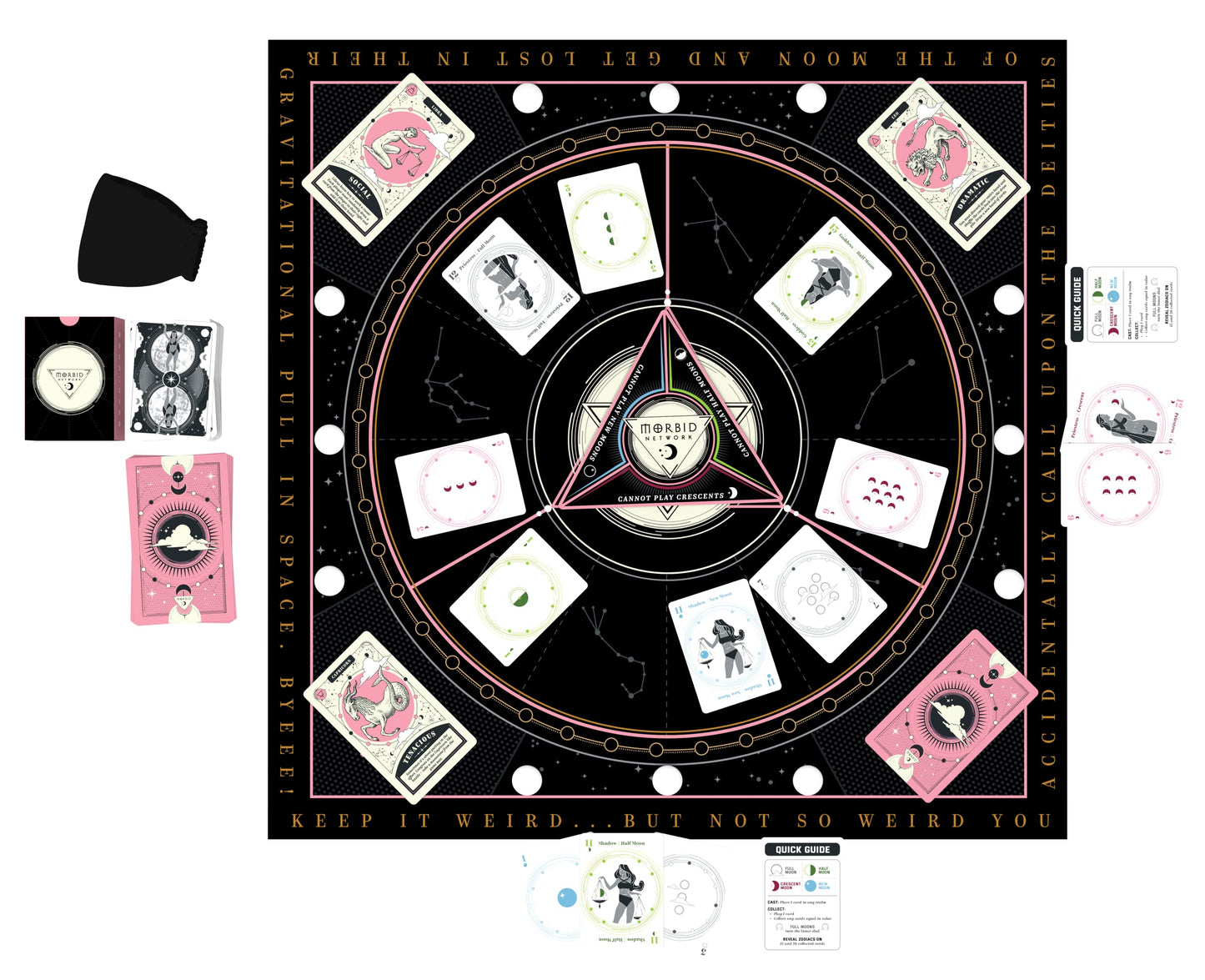 Morbid The Lunar Dial Game - Alter The Phases Of The Moon Strategy Game Based On True Crime Podcast Morbid, 2-4 Players, Age 14 And Up