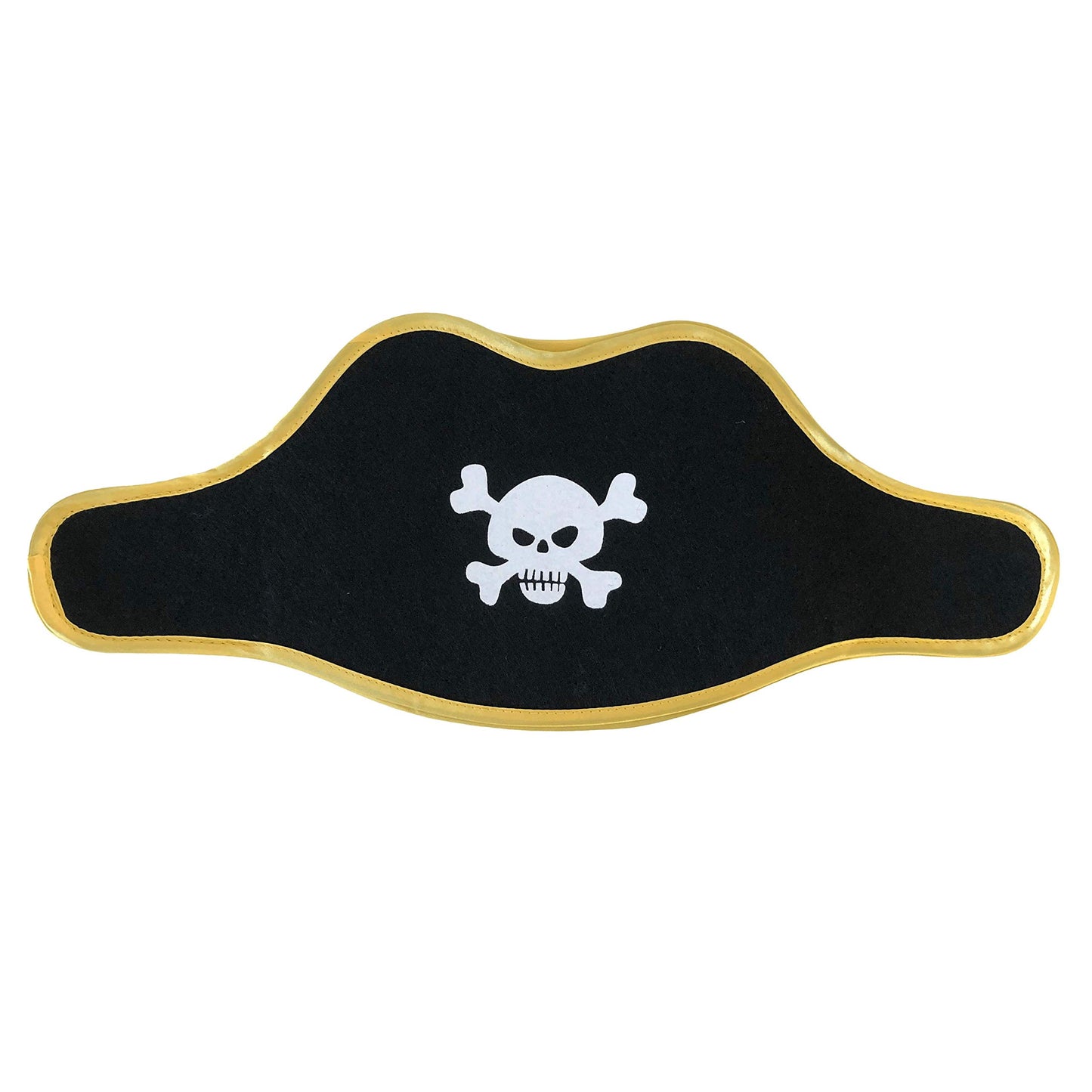 Liontouch - Pirate Hat - Captain Red Stripe | Age 3-8 Years - One Size Fits All | Pretend Play Toy For Kids & Toddlers with Skul