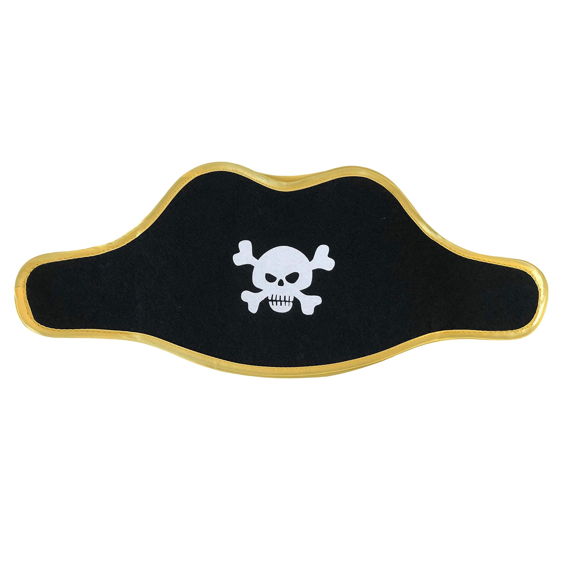 Liontouch - Pirate Hat - Captain Red Stripe | Age 3-8 Years - One Size Fits All | Pretend Play Toy For Kids & Toddlers with Skul