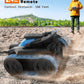 Eulogia RC Tracked Car, Remote Control Stunt Car, 360-degree Upright Rotating, RC Crawler Driving with LED Lights, 4WD All Terra