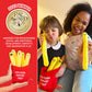 WHAT DO YOU MEME? Emotional Support Fries Plushies Set - 5 Cuddly Toys in Yellow, Red, White, Black - One Size, Model ESF504