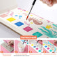 Cavnewt Pocket Watercolor Painting Book,21-Pages,Travel Paint Watercolor Coloring Book Set For Kids 3-8 Years Old,Boys And Girls