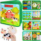 Quanquer Busy Book For Toddlers 1-3, Farm Busy Board Montessori Toy For 1 2 3 4 Years Kids Boy Girl, Preschool Learning Activities Developing Sensory Board, Car Rides Airplane Toddler Travel Toys