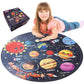 Talgic Puzzles For Kids Ages 4-6, Kids Puzzles With Solar System Planets, 70 Piece Round Large Floor Puzzles For Kids Ages 3 4 5 6 7 8, Educational Toy Gift Jigsaw Puzzles For 5 Year Old Boys Girls