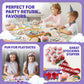 Crafty Happitoys Rainbow Painting Set For Kids 9 Pcs - Bulk Stockings & Birthday Goodie Bag Stuffer - Kids Party Favors Toy Retu