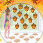32 Sets Pine Cones Suncatchers Craft Kit DIY Window Stained Glass Effect Fall Autumn Pine Cones Paper Craft Home School Classroo