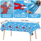 Airplane Birthday Party Supplies Serves 24 Plane Party Paper Plates Napkins Set Airplane Tablecloth Tableware Kit For Baby Showe