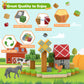 Dulsaera Magnetic Blocks 110Pcs With 6 Animal Toys, Mine Farm Building Blocks Set, Toys For Boys & Girls Age 4-6, 6-8, Stem Mont