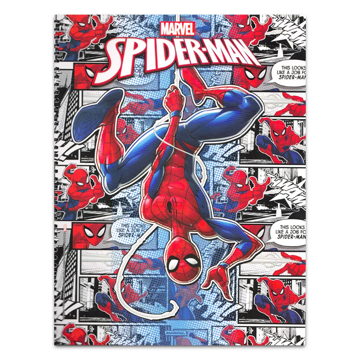 Marvel Spiderman School Supplies Set - Folder, Notebook, Erasers & Stickers - Fun Spiderman Design, Ideal for Kids