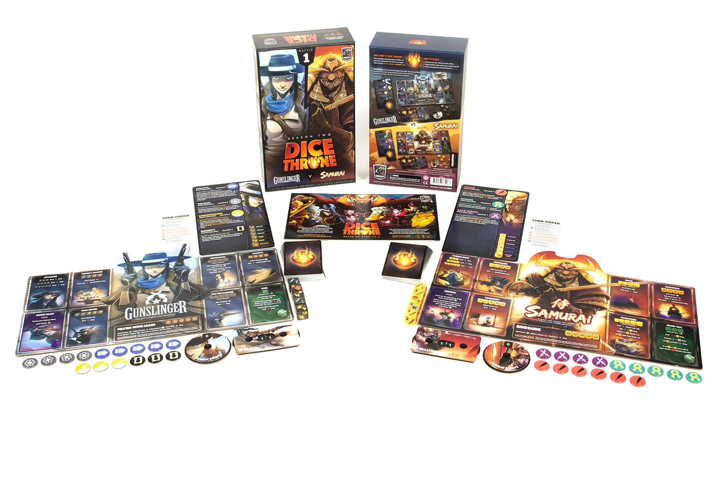 Gunslinger vs Samurai - Dice Throne: Season Two Board Game