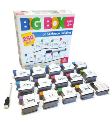 Carson Dellosa 250-Piece Big Box Of Sentence Building For Kids, Sight Word Game With Color-Coded Sight Words And Punctuation Car
