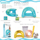 POZA Inflatable Pool Float Chair - Sparkle Confetti Lounge Inflatable Pool Floats  2 Built in Cup Holders and Handles  mature-themed Inflatable Pool Lounger Floating Chair for Beach  Lake  Pool - 48x38 Inches