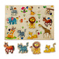 Funblast Wooden Puzzle Board For Kids  Animals Learning Board, Preschool & Montessori Learning Puzzle Board, Diy Toys For Kids,