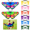 9 Pieces Kids Butterfly Costume Fairy Butterfly Wings Masquerade Masks Halloween Girls Dress Up Pretend Play (Rainbow Series)