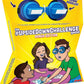 Vango UpsideDownChallenge Game - Fun Challenges with Goggles, Ages 8+, 2-6 Players, Blue, Bonus Edition with 30 Extra Challenges, Model VNG070B
