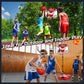 Eaglestone Kid Basketball Hoop Toddlers With Led Lights & Scoreboard, Basketball Hoop Adjustable Height 2.9Ft-6Ft, Mini Hoop Outdoor With 3 Balls,Basketball Toy Gifts For 3-12 Year Old Boys Girls