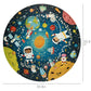 boppi Space Round Jigsaw Puzzle - 150 Pieces Solar System for Kids 5-8 Years - 58cm Diameter, 100% Recycled Card