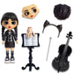 Just Play Wednesday Deluxe 6inch Articulated Figure, 11Pieces, Interchangeable Face Plates and Fashion, Customizable Collectib