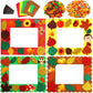 Fall Crafts for Kids Autumn Picture Frame Craft Kits Foam Crafts for Thanksgiving Toddlers Seasonal Decorations 12 Sets