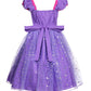 Jerrisapparel Girl Princess Costume Dress For Birthday Party (7-8, Purple With Accessories)