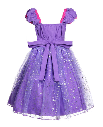 Jerrisapparel Girl Princess Costume Dress For Birthday Party (8-9, Purple With Accessories)