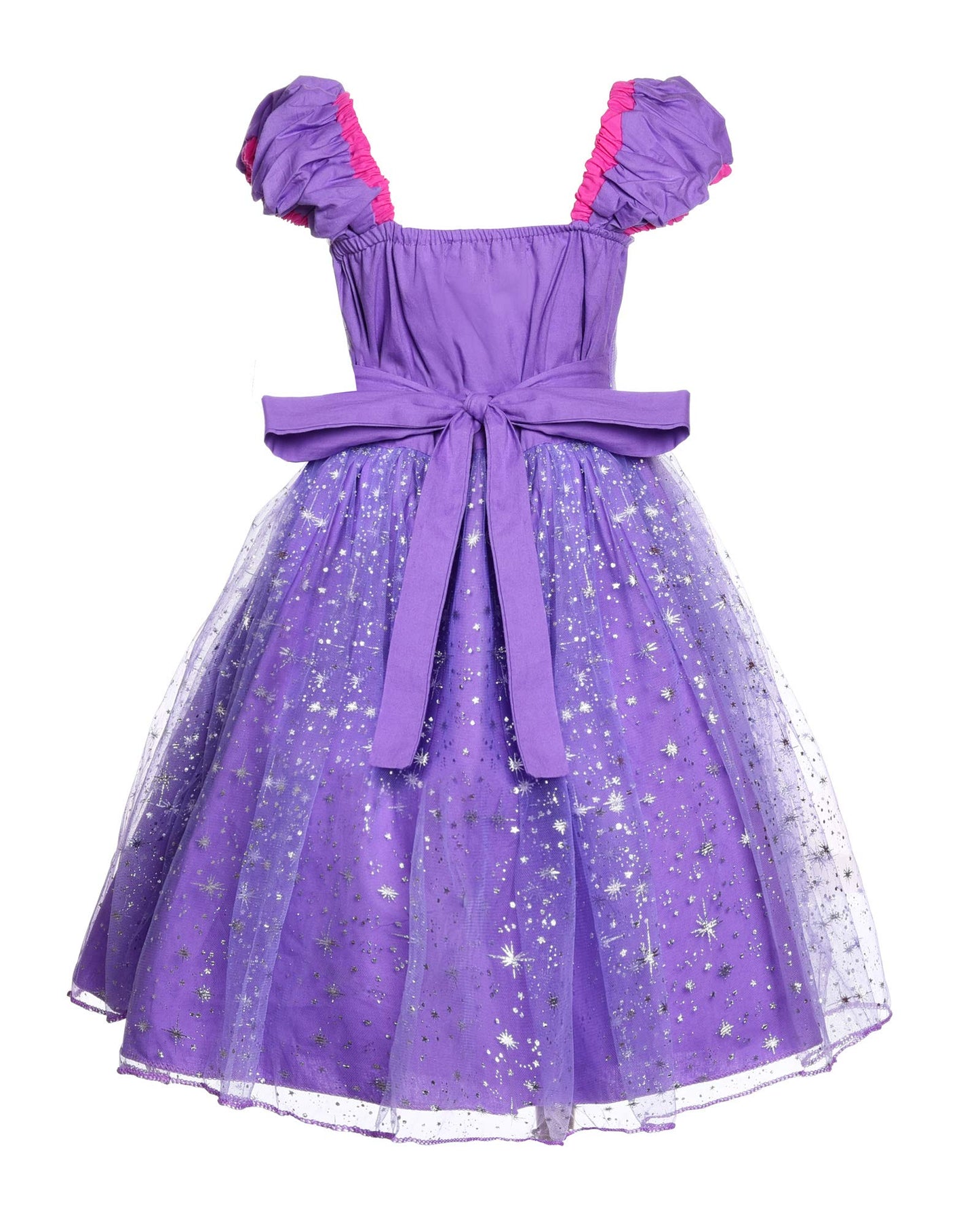 Jerrisapparel Girl Princess Costume Dress For Birthday Party (6, Purple With Accessories)