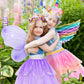 Jeowoqao Kids Princess Dress Up Set - Tutu, Butterfly Wings, Shoes, Pink, One Size, for Girls 3-6 Years