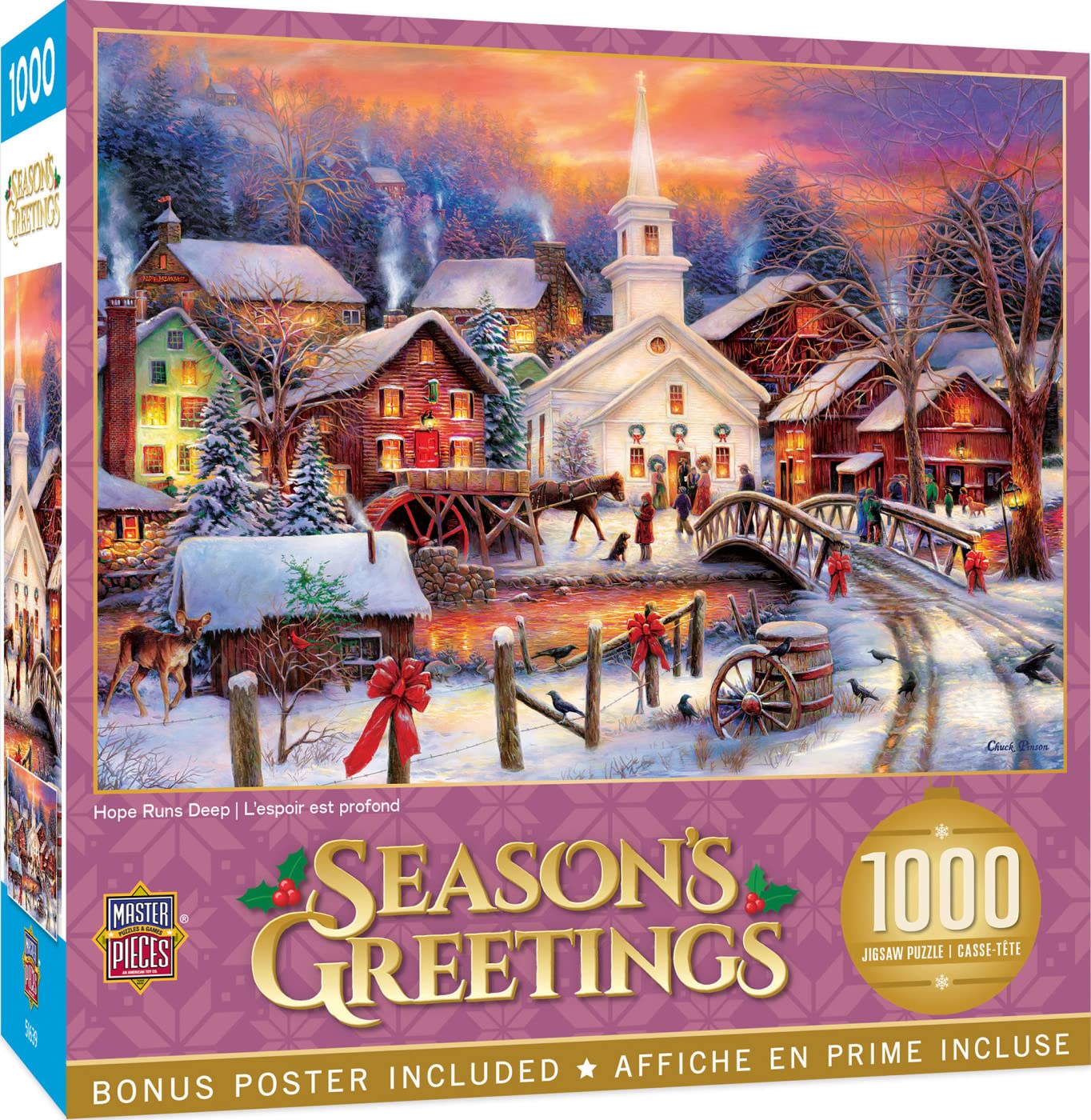 MasterPieces 1000 Piece Christmas Jigsaw Puzzle - Hope Runs Deep - 19.25x26.75