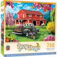 Masterpieces 750 Piece Jigsaw Puzzle For Adults, Family, Or Youth - A Farm'S Alive - 18'X24'