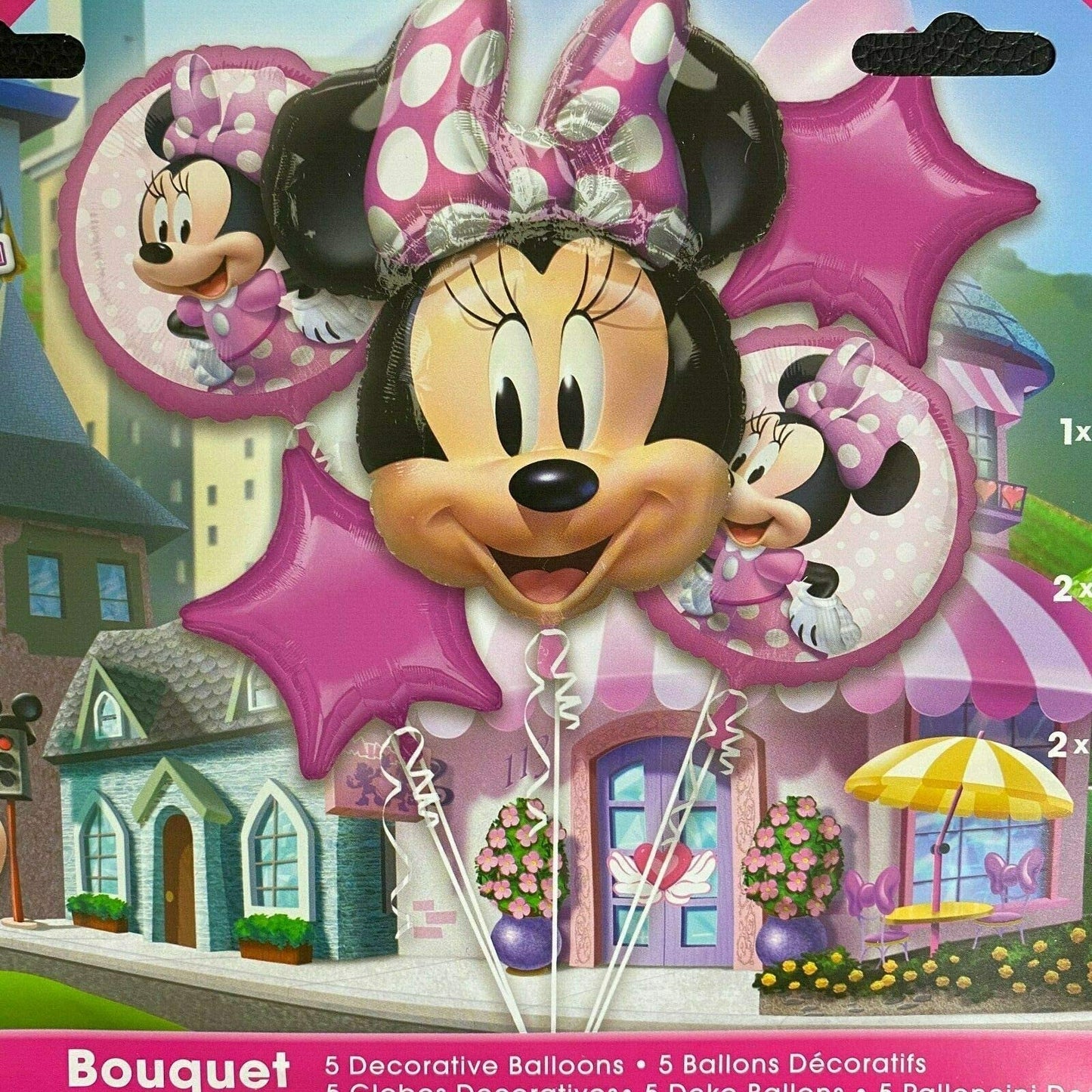 Minnie Mouse Forever Foil Balloon Bouquet, 5pc
